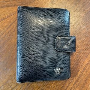 Gianni Versace Day-Timer, black leather